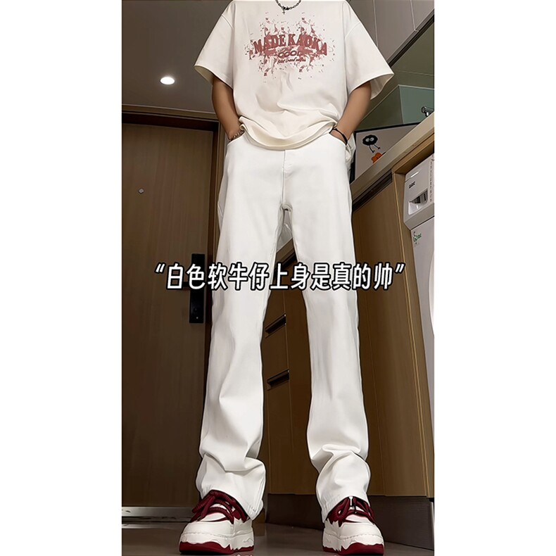 B221美式ins高街暗黑小众修身弹力休闲牛仔裤LK23010-P60控78,男装牛仔裤,电商B221
