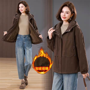 时尚保暖派克服女冬季新款宽松显瘦短款外套加厚棉服学生上衣图片