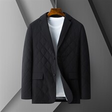 时尚潮流宽松中年男士2023新款商务休闲男装百搭外套上衣纯色西服，男装西服，电商B212（原钱塘6029）