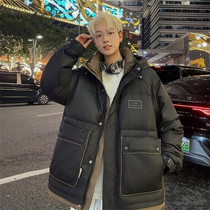 冬季新款新标潮牌白鸭绒外套羽绒服男女同款图片