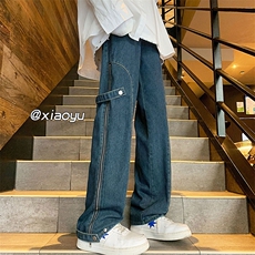 XZ616春季新款大码拉链设计搭扣牛仔裤TY505P65控78，男装牛仔裤，星座512A（原616）