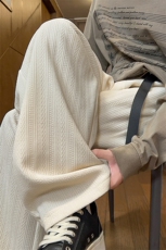 重磅360g雪尼尔麦穗纹提花纹理感大码休闲裤男K24064-特P38控75，男装休闲裤，电商A001
