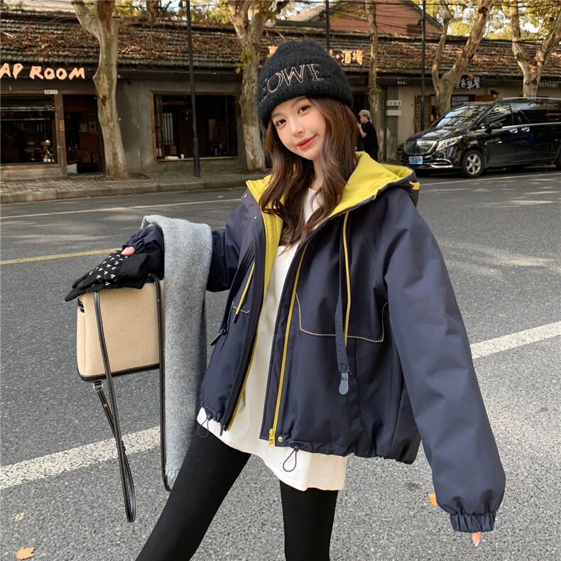2026冬季撞色冲锋衣羽绒内胆7845-P255-K378,女装羽绒服,2C057