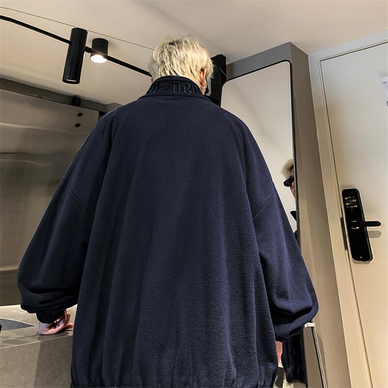 春装现货~双面高克重摇粒绒外套潮XZ609-WT2352-P55-控88,男装夹克,星座609