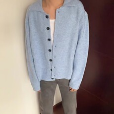Y287-P49时尚设计感日系毛衣慵懒风外套女秋冬韩版ins风宽松，男装T恤，电商B323A