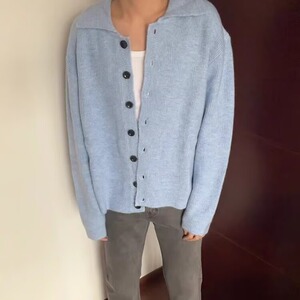 Y287-P49 时尚设计感日系毛衣慵懒风外套女秋冬韩版ins风宽松图片