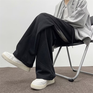 水洗纯棉休闲裤男士韩版潮流高街大口袋2024秋冬ins长裤K5885-P55图片