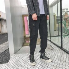19春夏男新款港风收脚裤子714-3fv，男装休闲裤，星座1404-3