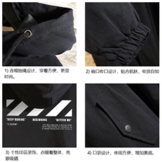 JK41128-P85加棉款-P115纯棉连帽夹克男士大码工装夹克男砖墙，男装夹克，电商A040A