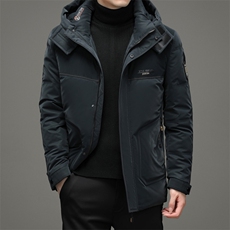 中年男脱卸帽羽绒服男冬季中老年爸爸冬装休闲款外套YLS2107-P305，男装羽绒服，电商B212（原钱塘6029）