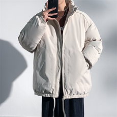 现货冬季美式休闲加厚雪山外套夹克立领纯色三防户外工装棉服，男装夹克，电商A443