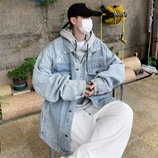 男秋季2023新款长袖夹克外套刺绣牛仔夹克N05P70，男装夹克，星座1116-2