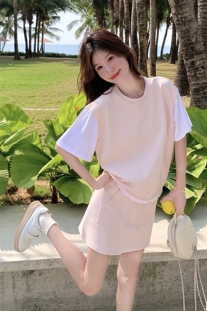 夏装新款！大量现货！卫衣拼接休闲两件套2C133-8916P140K198,女装套装/套裙,2C133