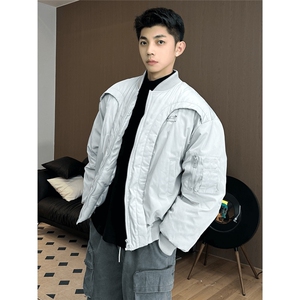 飞行员夹克棉服男冬季美式弧形短款棒球服外套YM6011-P84图片