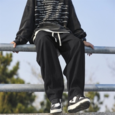 2024新款春秋季美式高街直筒工装裤潮牌宽松痞帅休闲裤K7587-P32，男装休闲裤，星座512-3