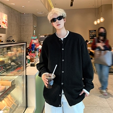 假两件套毛衣外套开衫男女韩版潮流2024针织衫MZ723-P82，男装针织衫/毛衣，星座412-3