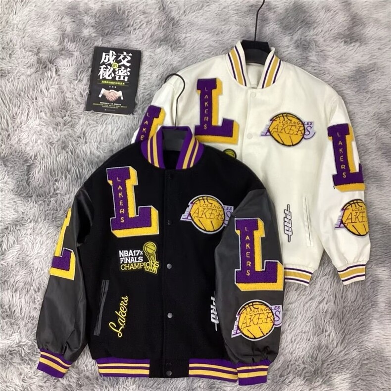 2025春秋欧美美式复古毛呢飞行服外套宽松潮牌宽松休闲男士棒球服，女装短外套，星座506A