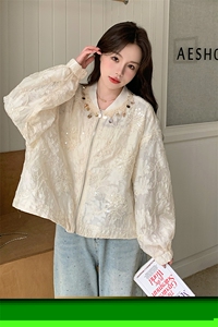 现货 主推  重工亮片提花蕾丝外套2C285 1016 P150K228图片