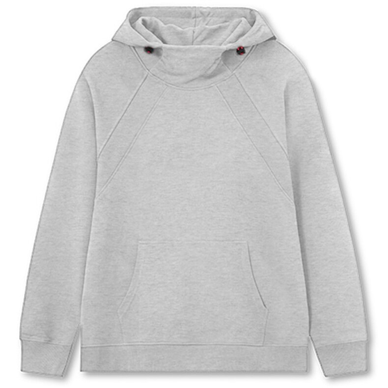 抖音得物高品质二开美式高街重磅辑明线防风高领连帽卫衣外套W82，男装卫衣，电商A486-1