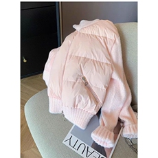 1506-1/M76691/P89超火的针织拼接棉服外套女冬季，男装棉衣，星座1506-1