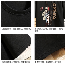 TK28161-P25春夏季七分袖t恤男大码五分袖男短袖中袖砖墙挂拍，男装T恤，电商A040A