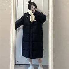 CC086-P105中长款情侣面包服纯色简约长款连帽棉服外套防风，男装棉衣，星座911-3