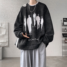 现货WY10080-特P35控68华棉高品质百搭圆领大码卫衣，男装卫衣，电商A059