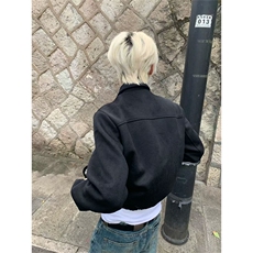 现货~秋冬新款呢子大衣正肩短款翻领男女夹克外套DY02-P95，男装夹克，星座1004-3
