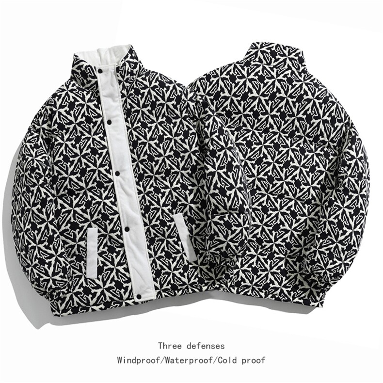 立体印花棉衣棉服男女面包服立领棉袄外套【量大有差】1614-P80,男装棉衣,星座207