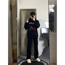 自家图，cleanfit纯黑色牛仔裤男秋冬显瘦显腿长裤子KZA35-P53，男装牛仔裤，星座1007（原301D）