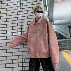 秋季美式复古pu皮衣男宽松潮流休闲夹克外套PU8228-P80，男装皮衣，星座1109-3