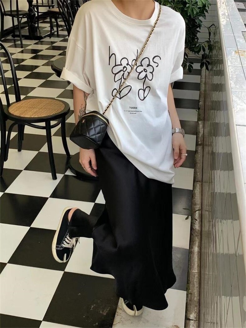 醋酸面料半裙，女装半身裙，泰靡(2F)