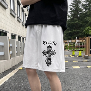 冰丝短裤男士大码宽松休闲五分裤男运动中裤 MK37268-P15图片
