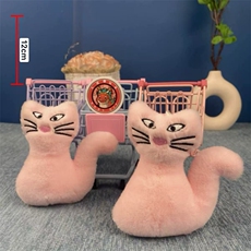 喜乐毛绒制造工厂 3寸粉色猫（百个起售）