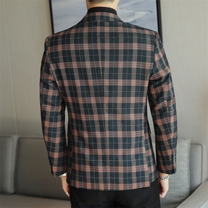 26做货-男士休闲西装修身韩版西服外套小西装上衣DX6934P165图片