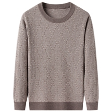 轻奢高货商场品质做工精细百分百山羊绒圆领套衫，男装羊绒套衫，钱塘207-1