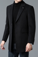 DZ38803钱塘2020-3冬季厚款商务休闲时尚中年男士西服大衣P240，男装毛呢大衣，钱塘207-3