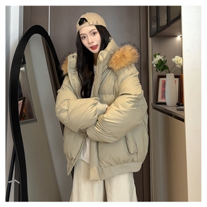 现货加厚保暖可拆卸毛领棉衣男女冬季外套情侣棉服MY88/P110