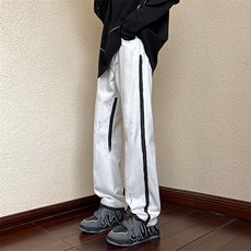 B221美式ins高街小众暗黑喷墨牛仔裤LK22086-P60控78，男装牛仔裤，电商B221