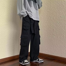 2024春季新款复古工装裤潮宽松阔腿直筒休闲长裤现货K7668-P42，男装工装外套，星座512-3