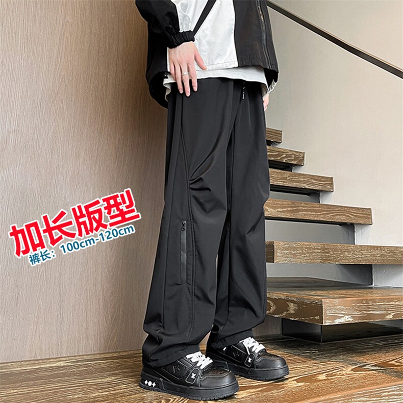 黑武士美式机能冲锋裤男秋冬季潮牌三防加绒加厚修身拖地阔腿裤子，男装休闲裤，电商B312