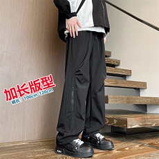 黑武士美式机能冲锋裤男秋冬季潮牌三防加绒加厚修身拖地阔腿裤子，男装休闲裤，电商B312