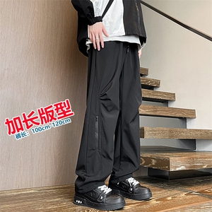 黑武士美式机能冲锋裤男秋冬季潮牌三防加绒加厚修身拖地阔腿裤子,男装休闲裤,电商B312