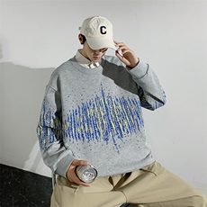 秋季新款男无影墙百搭套头卫衣W102-P30控60，男装卫衣，星座717