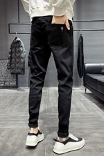 春秋季新款牛仔裤男韩版潮流修身小脚男士百搭休闲长裤子9185-P45，男装牛仔裤，电商A318