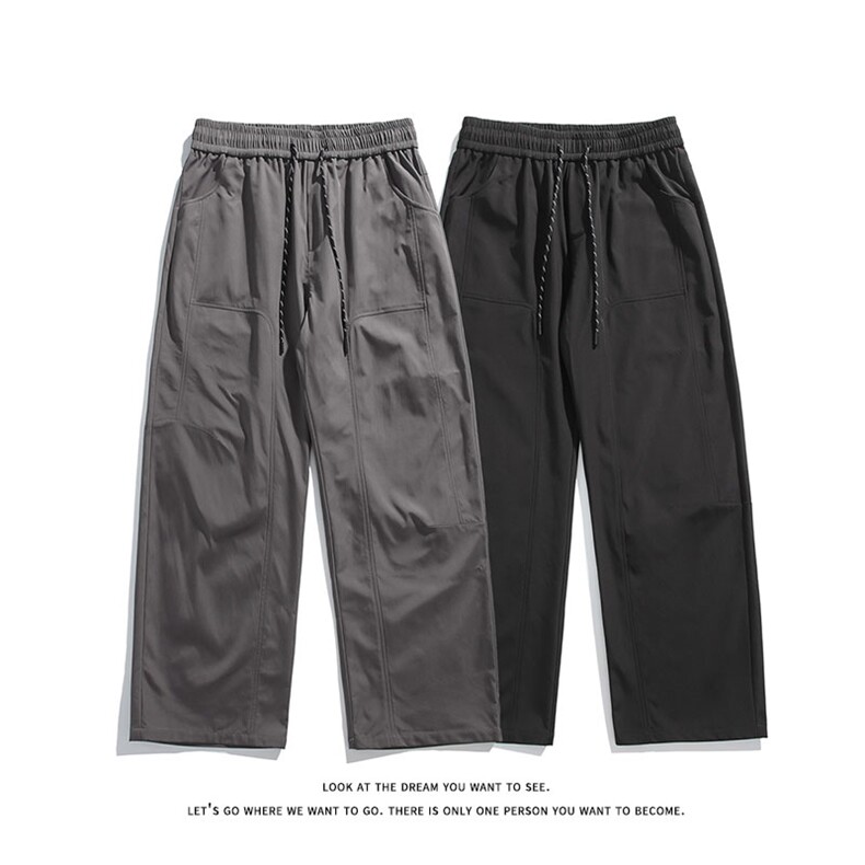 巴家弯刀宽松高街阔腿裤机能防水冲锋裤长裤K8541-P27【特价】图片