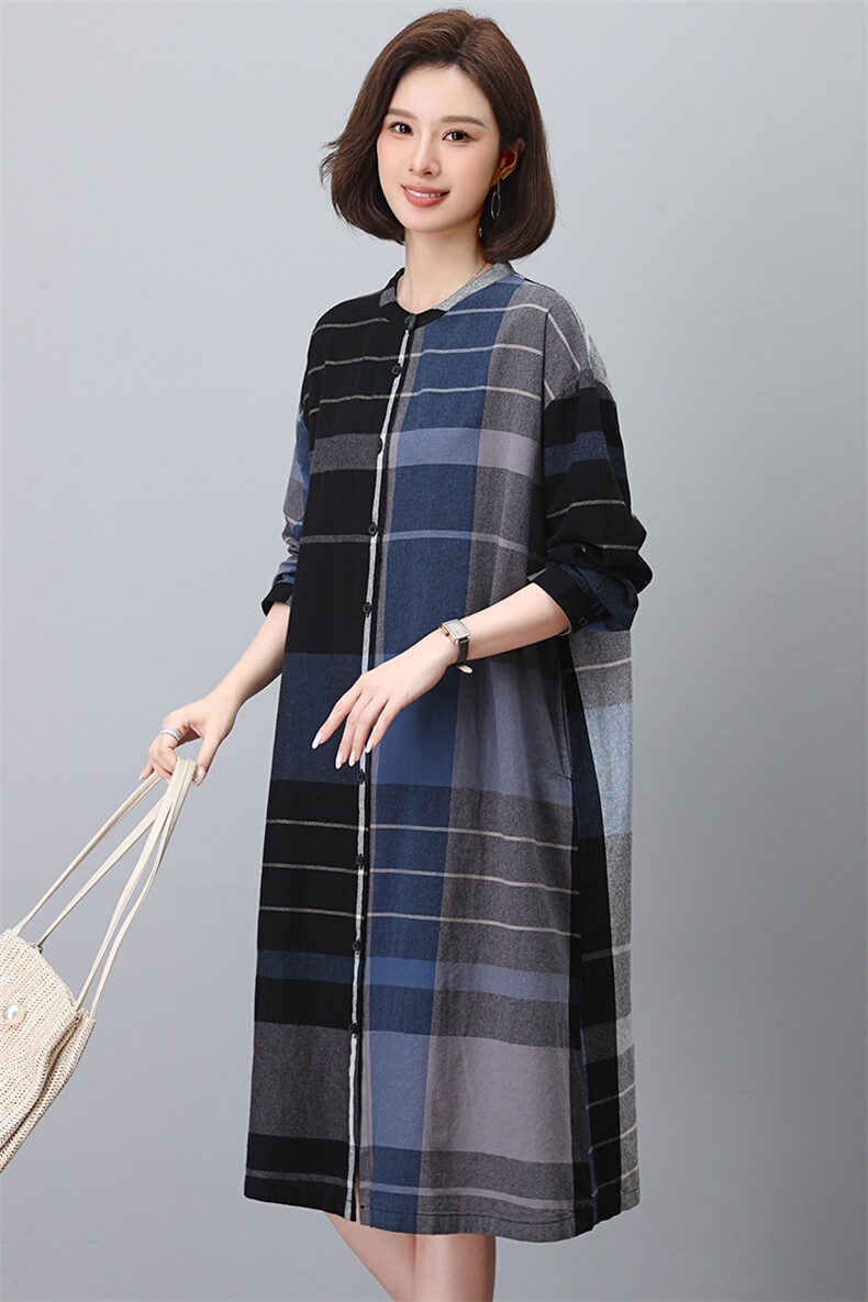 2023年春款流行台湾纱新款纯苎麻贵夫人连衣裙亚麻棉麻女高端气质,女装连衣裙,江忆布依
