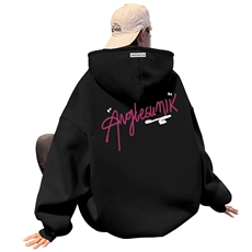 CM189P60加绒P65新品连帽卫衣重磅纯棉大码外套，女装短外套，星座304A-1