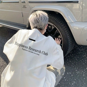 欧美潮牌hiphop长袖t恤男款夏季内搭衣服美式高街大码休闲上衣服