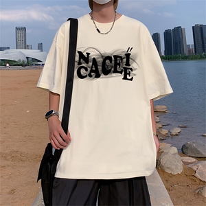 ！纯棉重磅220克 夏季男士印花短袖T恤QT707-T265-P25图片